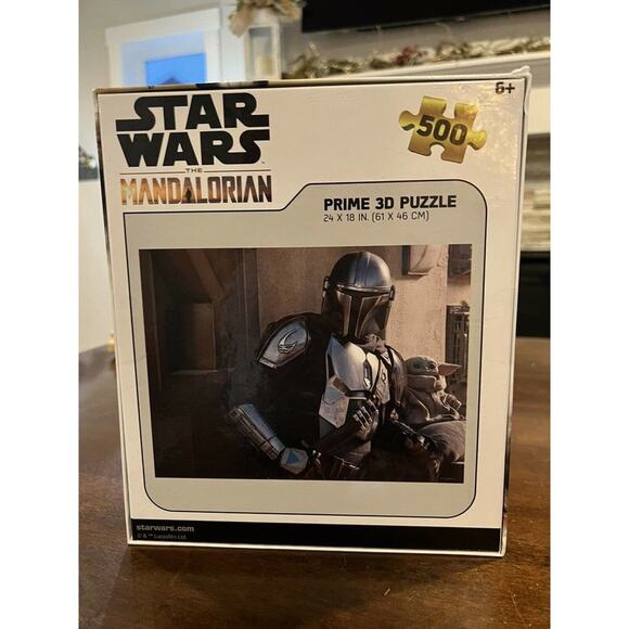 Star Wars The Mandalorian Disney Prime 3D 500 Piece Jigsaw Puzzle 24x18 Inch NEW - Picture 2 of 2